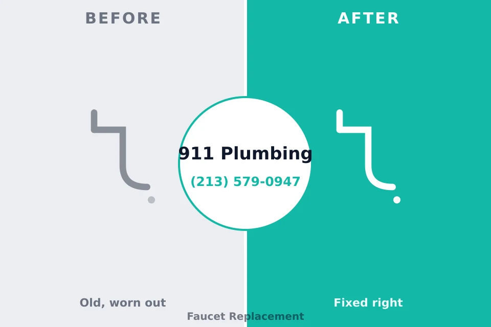 Before and after: plumbing repair Vineyard Lake, MI